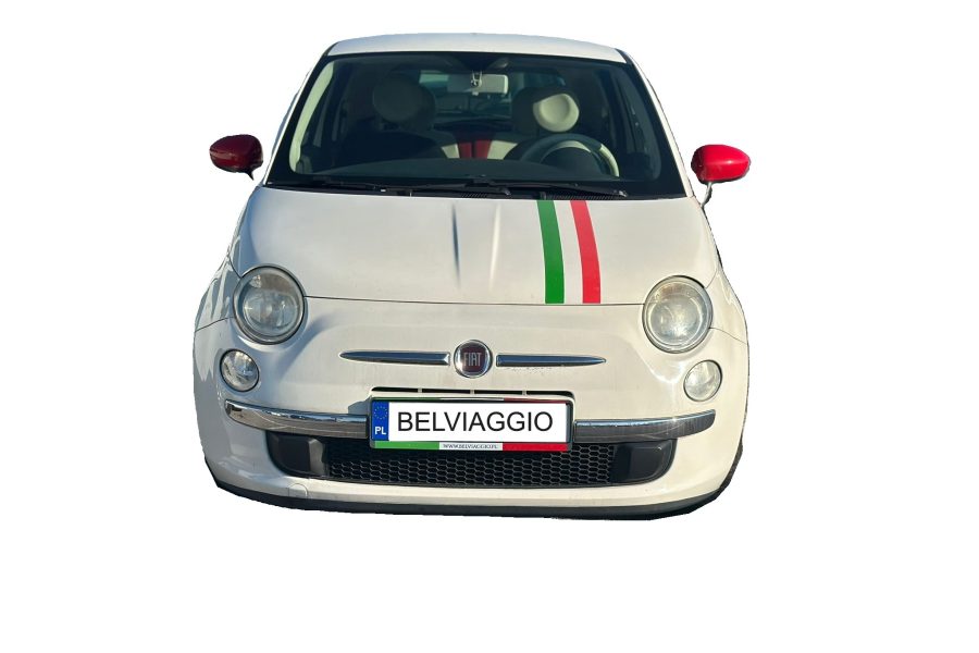 Fiat 500 Cabrio BIAŁY/CZERWONY